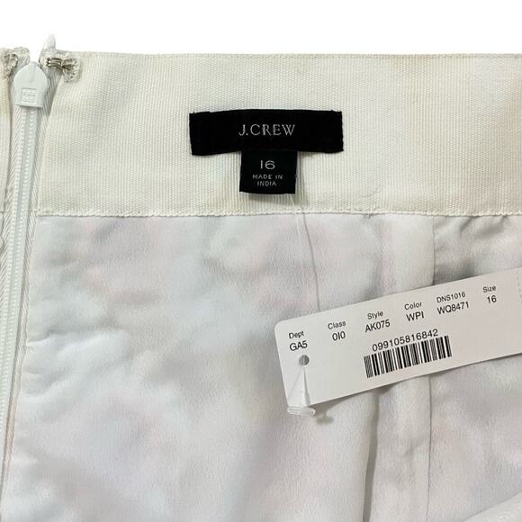 J Crew Floral Crochet Pencil Knee Length Skirt Size 16 Pink Garden Party Church - Picture 5 of 5